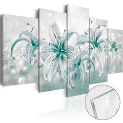 Arkiio Foto på akryl Sapphire Lilies [Glass] 100x50 Tavla